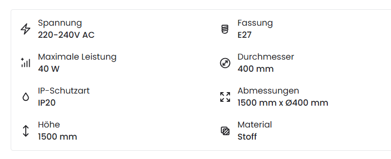 Pendelleuchte | Fiedrich aus Stoff