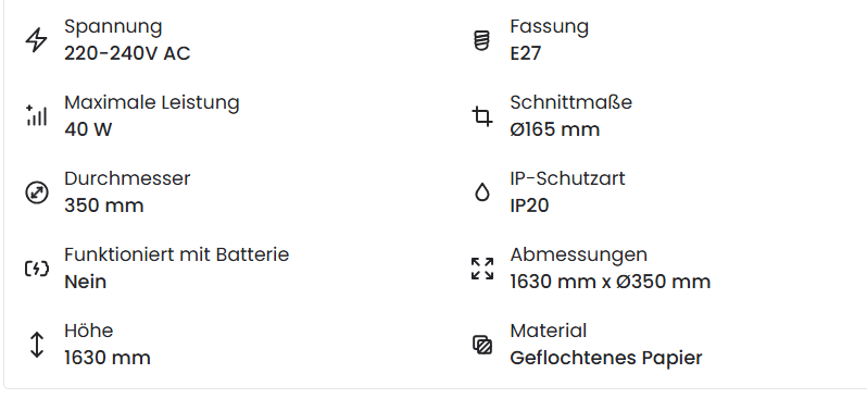 Pendelleuchte Ender aus geflochtenem Papier | Natürliche Designleuchte