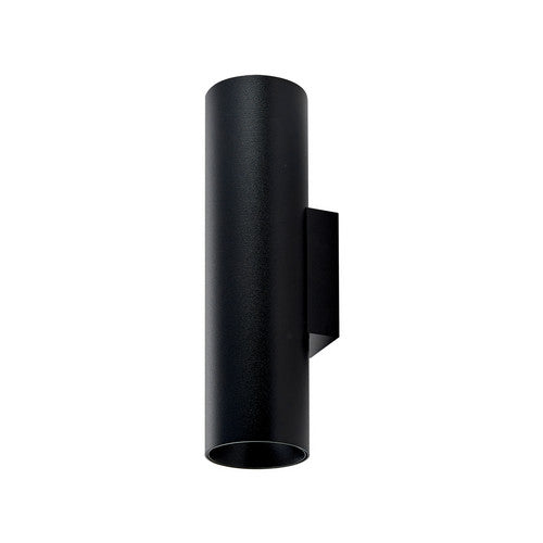 Wandaufbauleuchte - Can IP20 up & down, 2x 7,5 W GU10, Schwarz