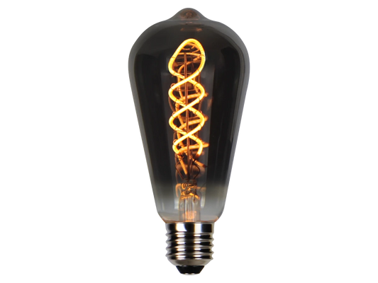 LED-Filament-Lampe | ST64 Edison | Graphite | E27 | 1800K | dimmbar