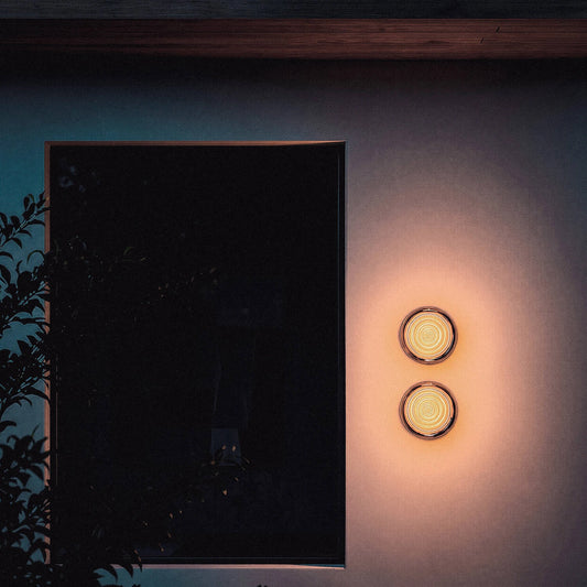 LED Außenwandleuchte Orvo Citra Bernstein | Moderne Aluminium-Wandleuchte mit wählbarer Lichtfarbe