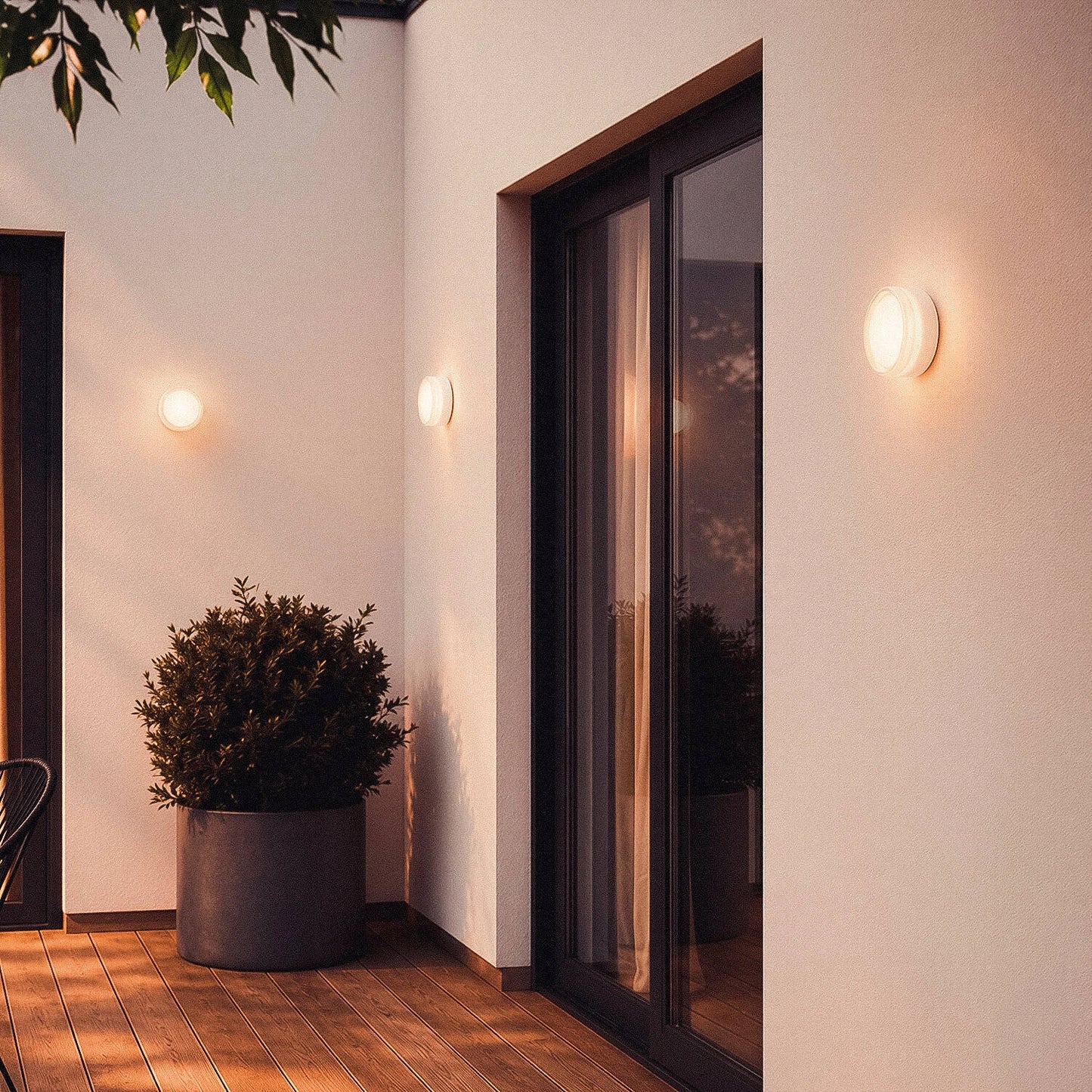 LED Außenwandleuchte Orvo Weiß | Moderne Aluminium-Wandleuchte mit wählbarer Lichtfarbe (Kopie)
