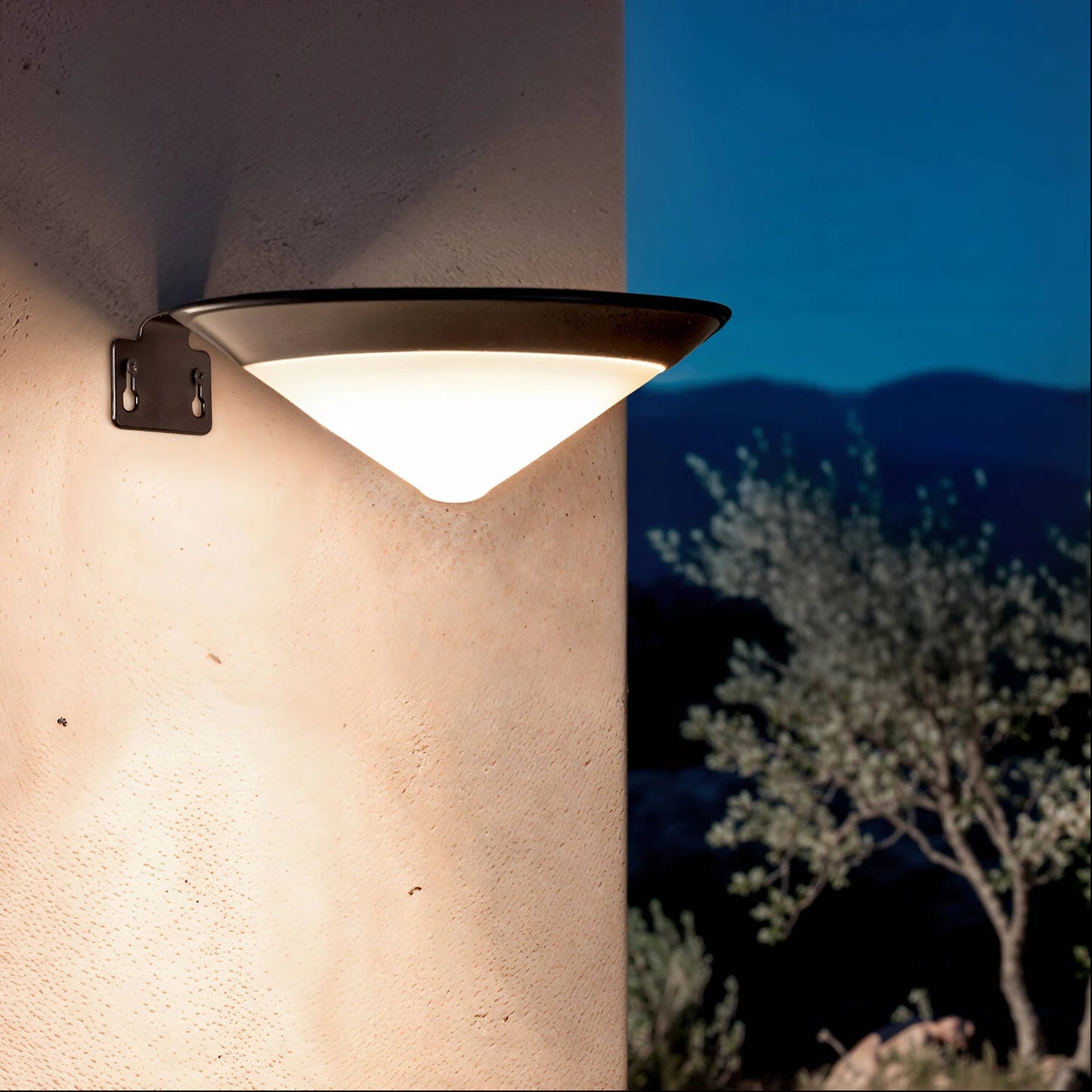 LED-Außenwandleuchte Tucson Solar | Aluminium mit Bewegungsmelder