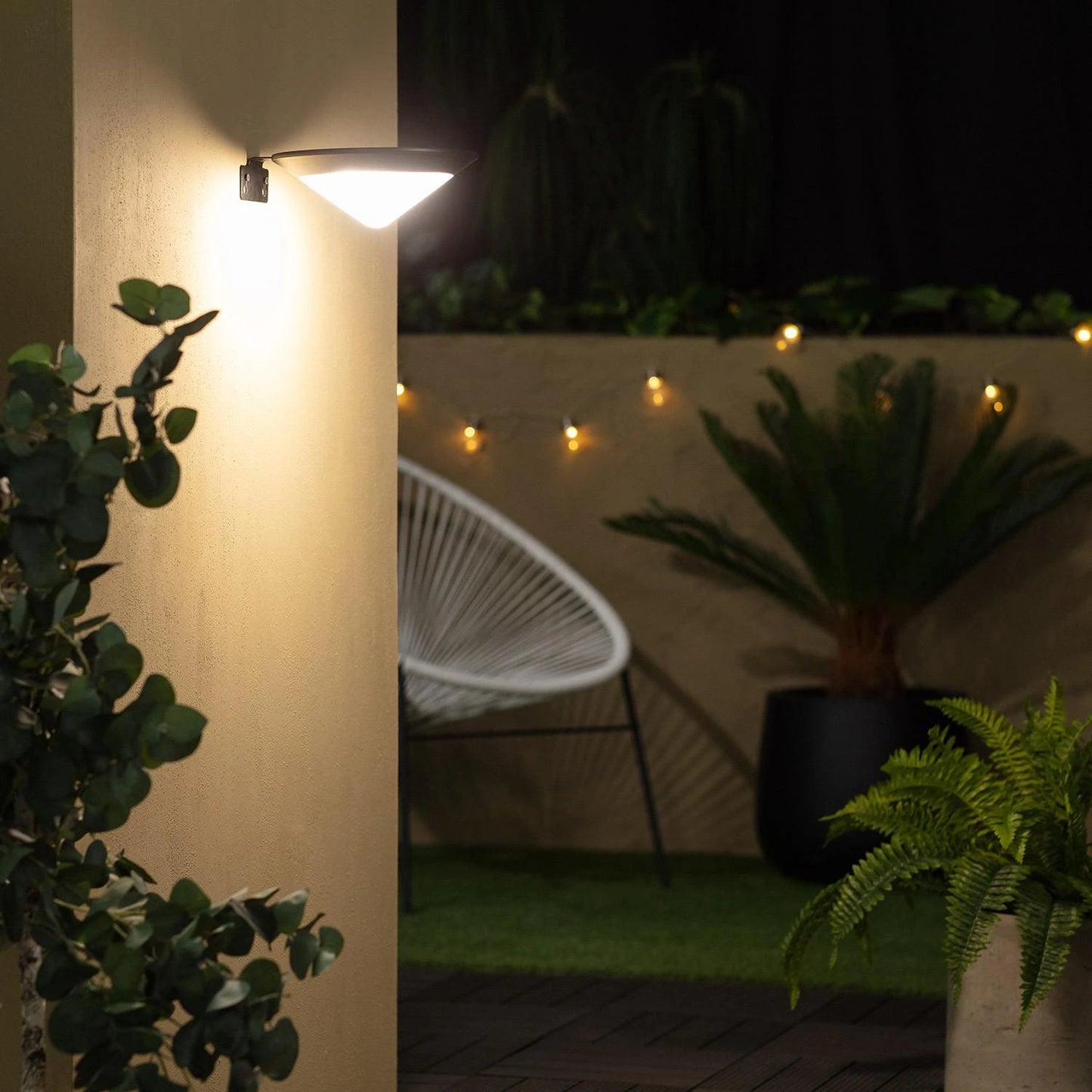 LED-Außenwandleuchte Tucson Solar | Aluminium mit Bewegungsmelder