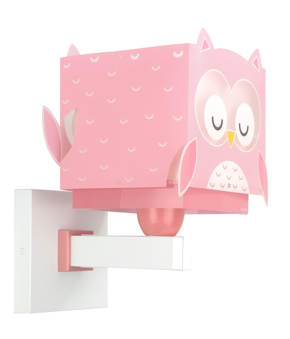 Kinder-Wandleuchte Little Pink Owl | Kleine Rosa Eule