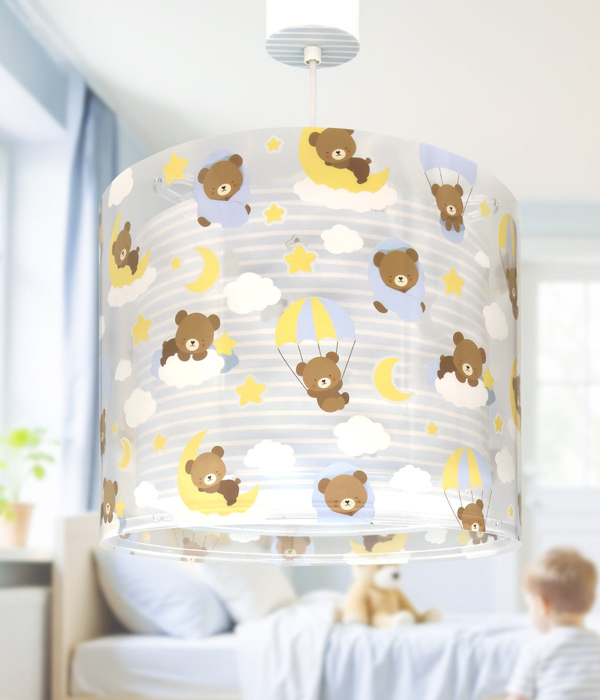 Deckenleuchte Baby Teddy Blau – Bären