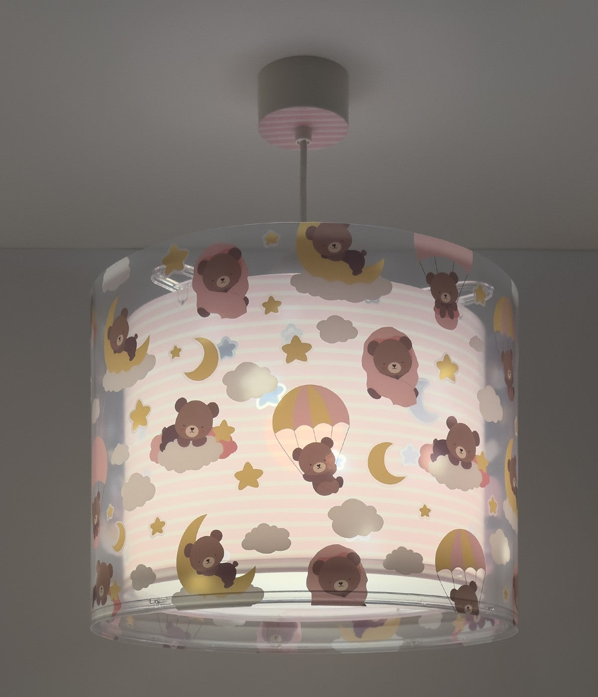 Kinderzimmer Deckenleuchte Baby Teddy Rosa