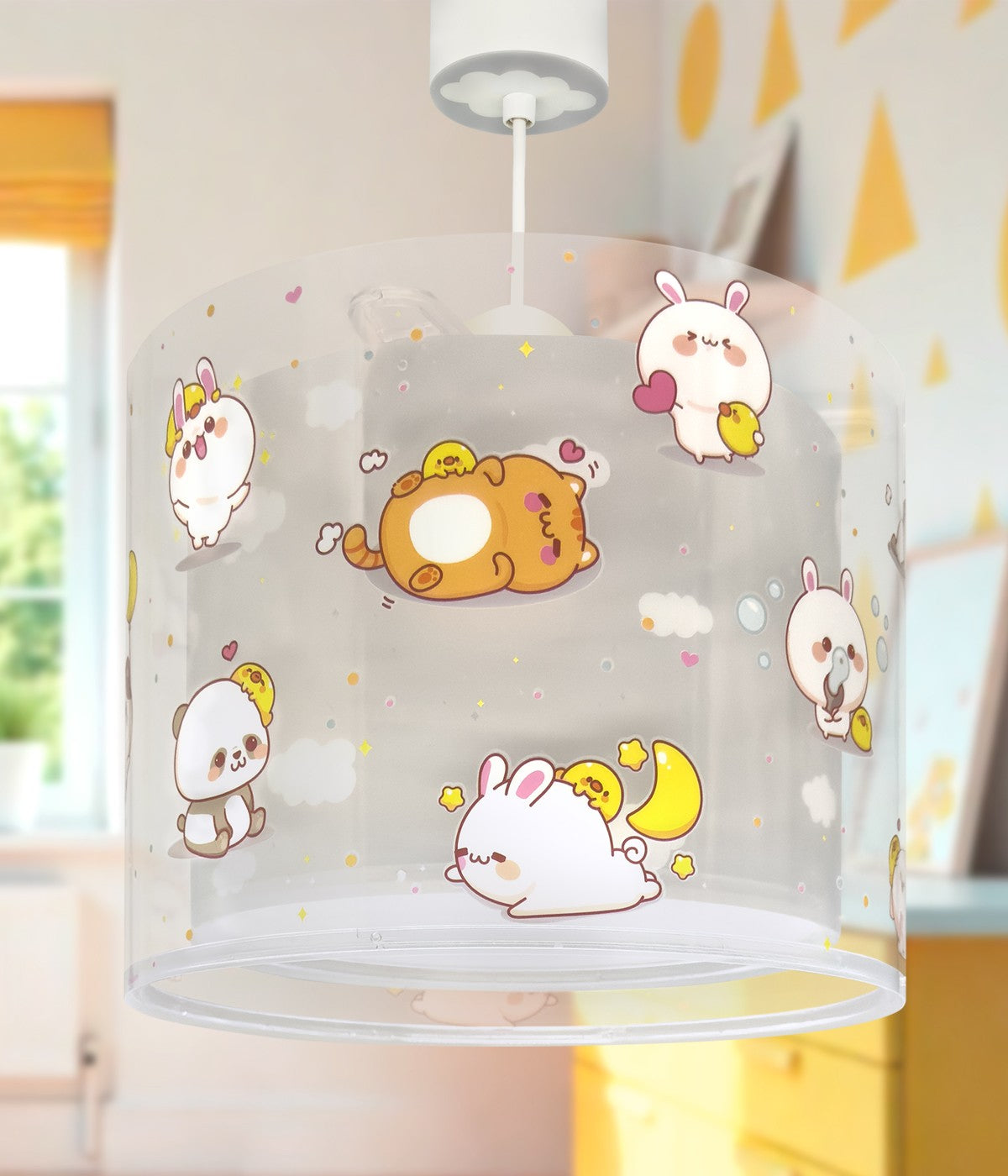 Deckenleuchte Kawaii Friends | Tiere Grau