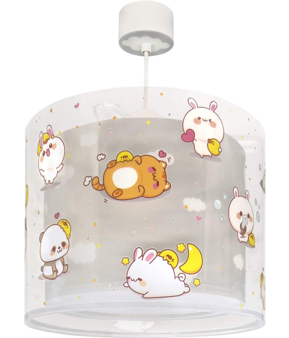 Deckenleuchte Kawaii Friends | Tiere Grau