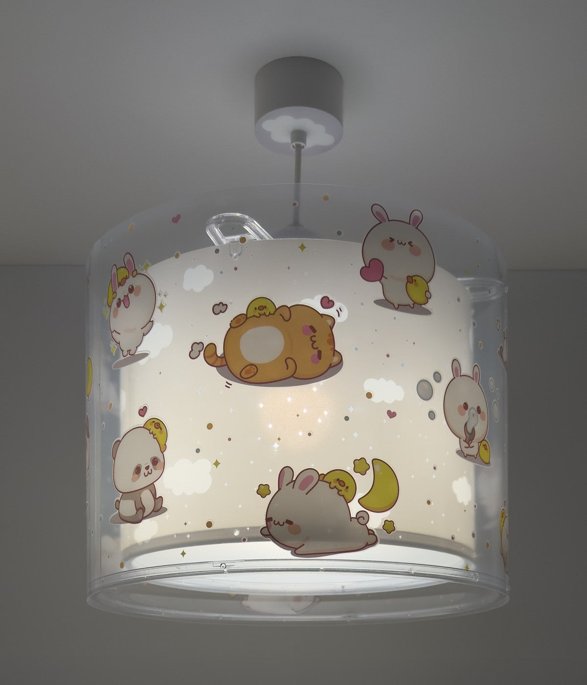 Deckenleuchte Kawaii Friends | Tiere Grau