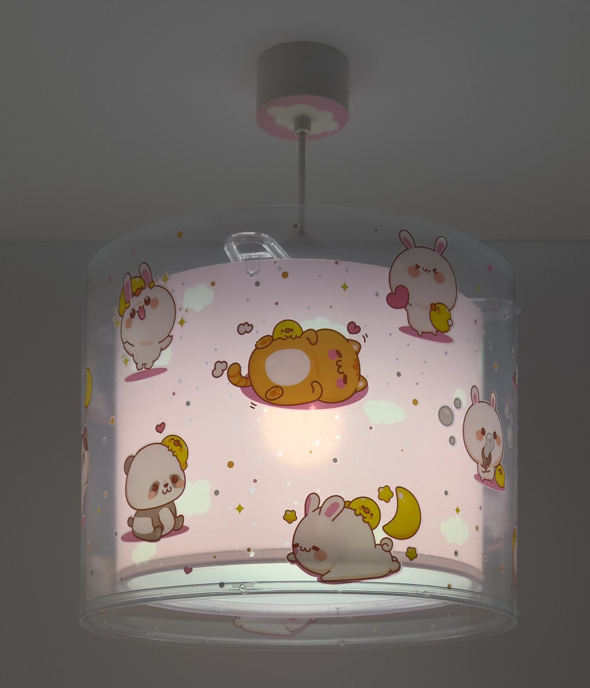Kinderzimmer Deckenleuchte Kawaii Friends Rosa Tiere