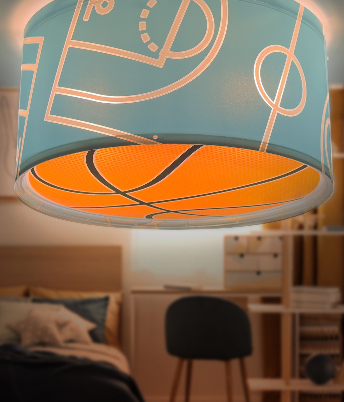 Deckenleuchte Basket | Basketball Blau