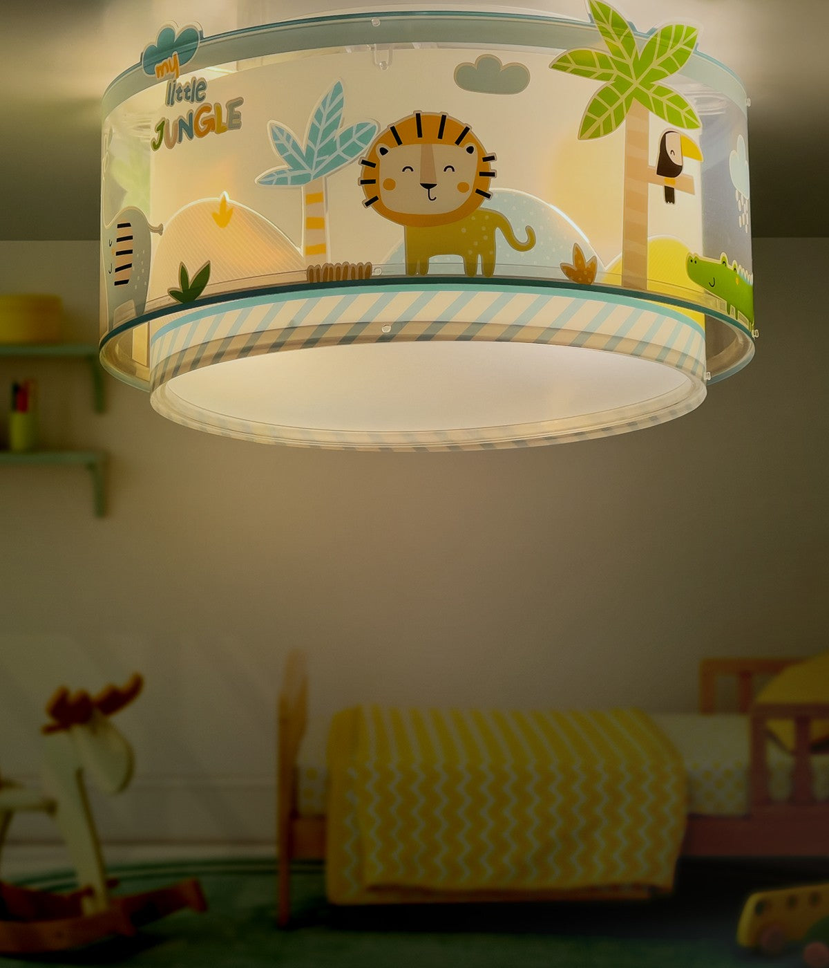 Deckenleuchte Little Jungle – Dschungeltiere