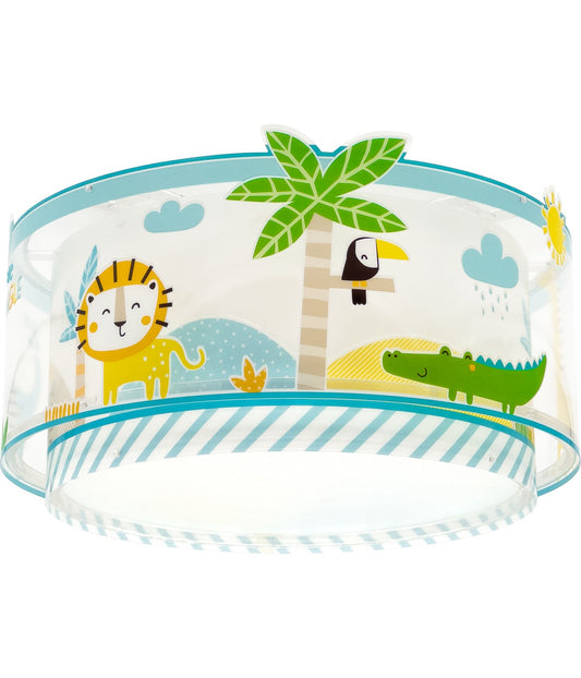 Deckenleuchte Little Jungle – Dschungeltiere