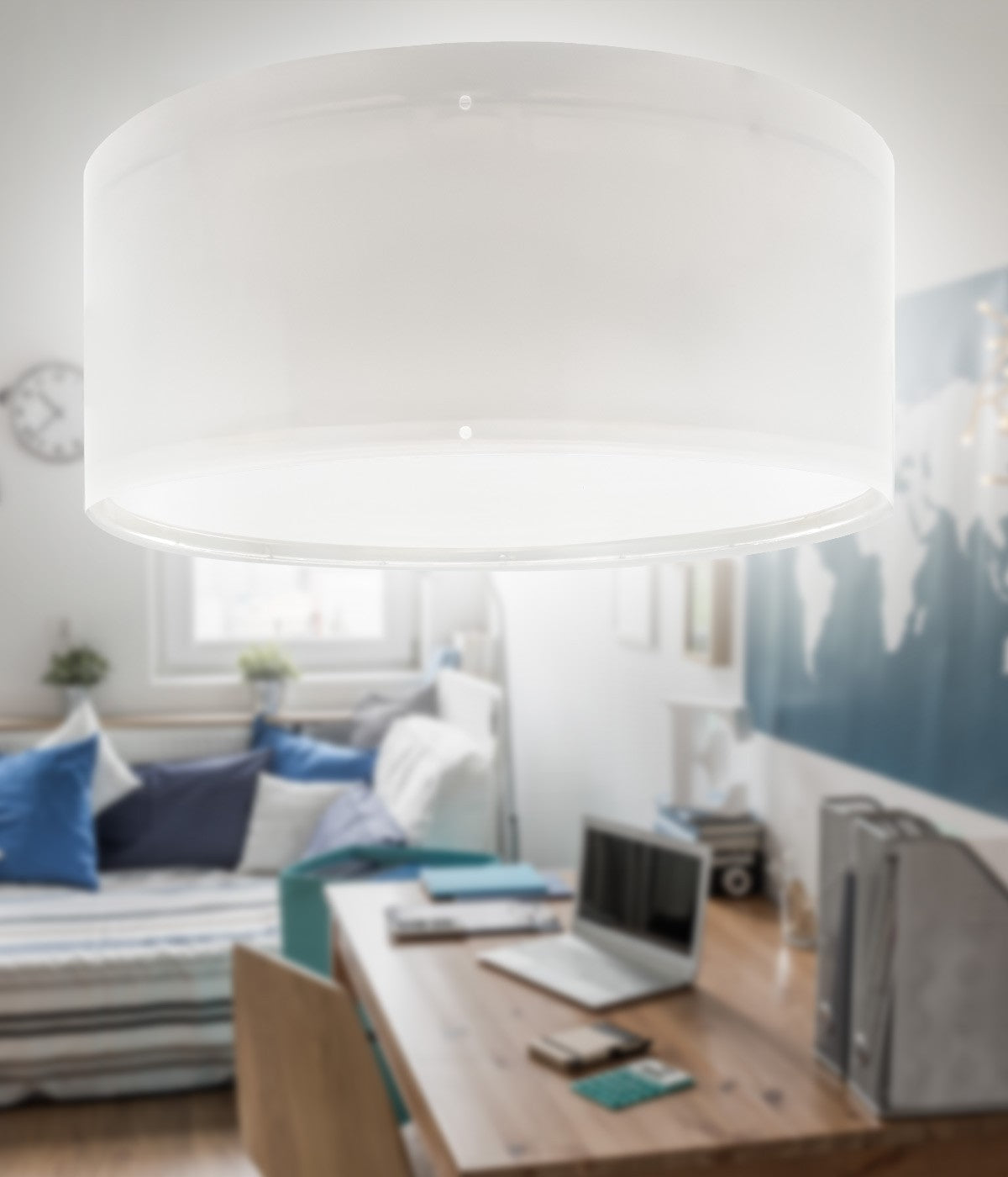 Kinder-Deckenleuchte Color Light | Grau