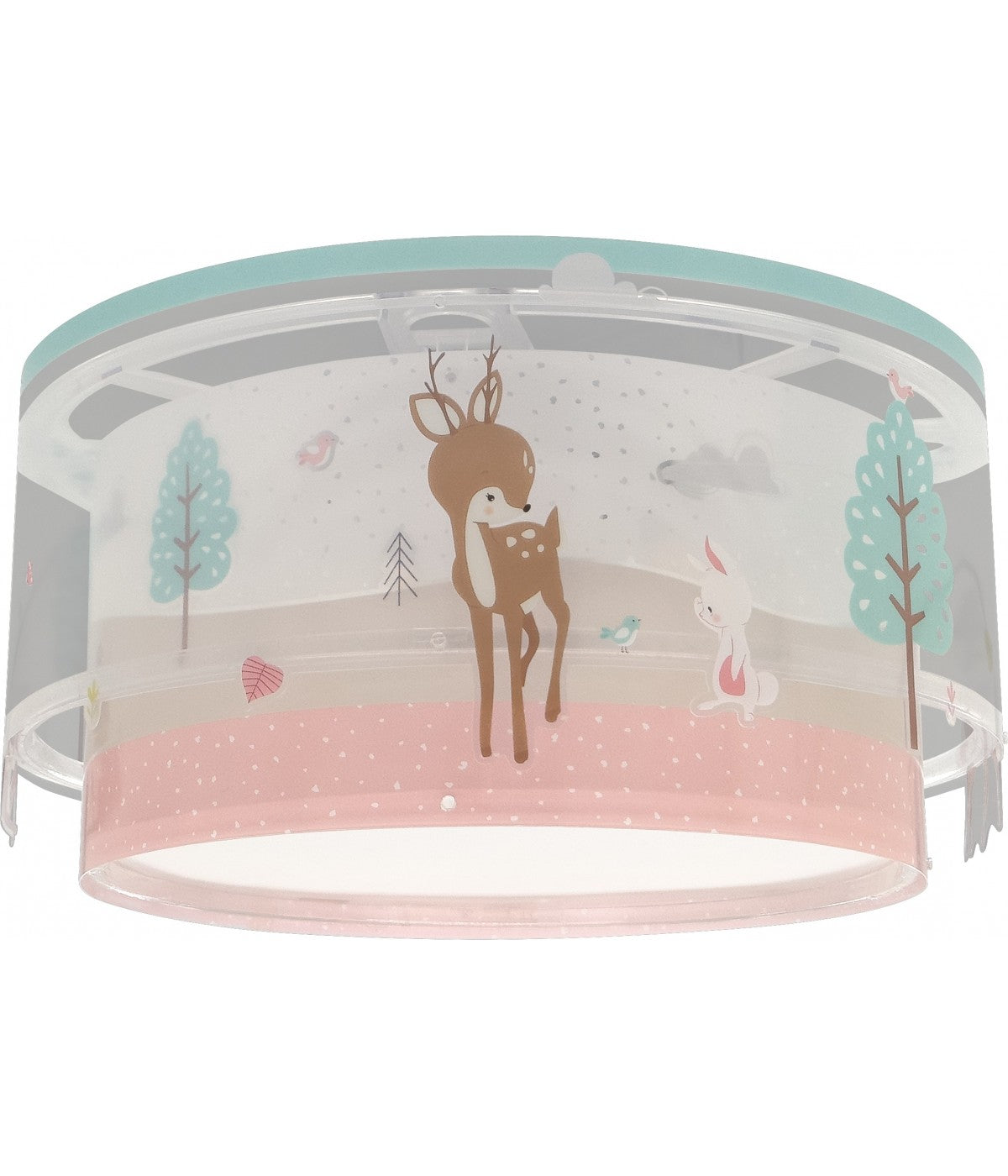 Kinderzimmer Deckenleuchte Loving Deer – Hirsch Rosa