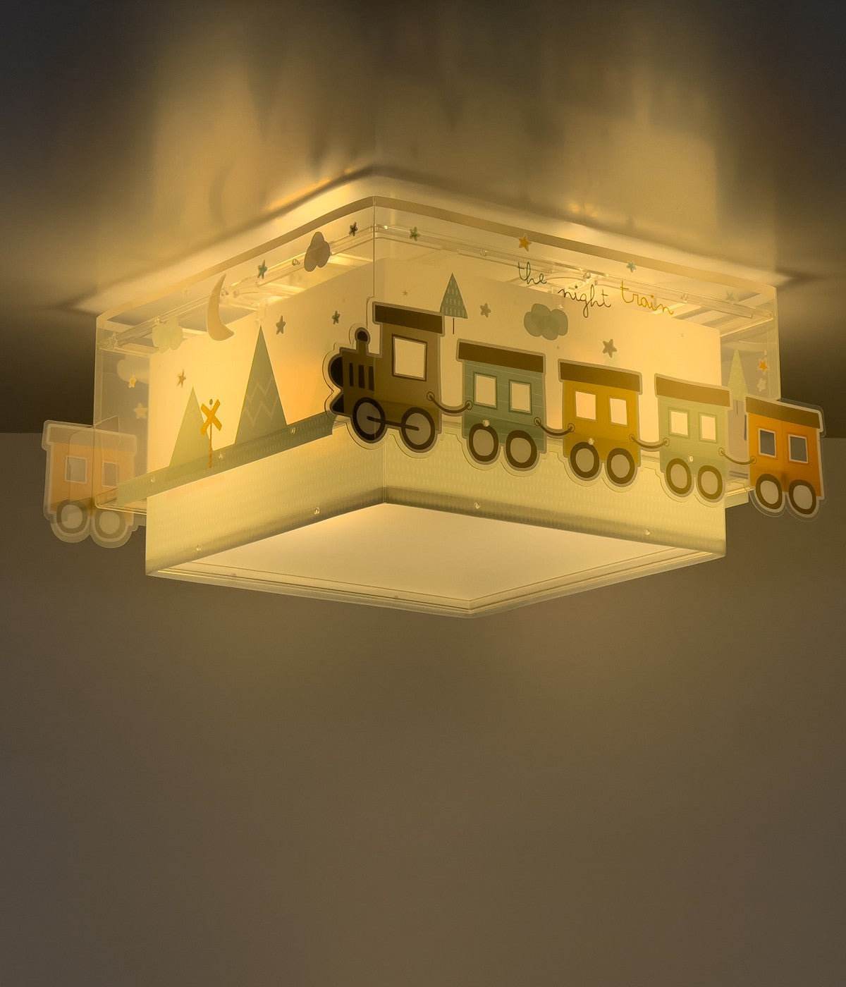 Kinderzimmer Deckenleuchte The Night Train – Bunter Zug