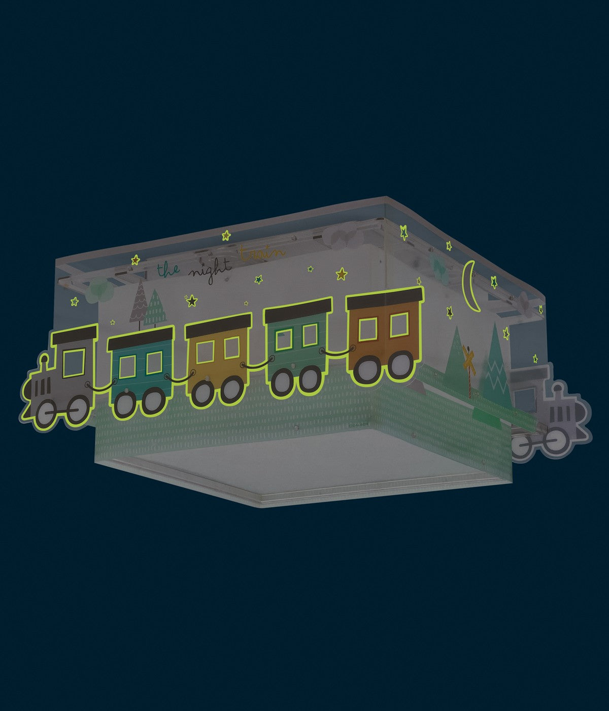 Kinderzimmer Deckenleuchte The Night Train – Bunter Zug