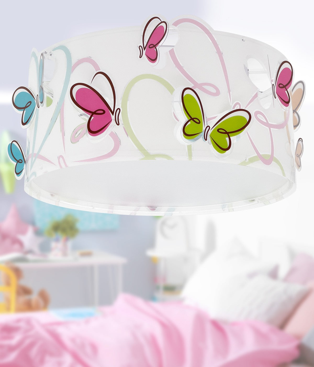 Kinderzimmer Deckenleuchte Butterfly – Bunte Schmetterlinge
