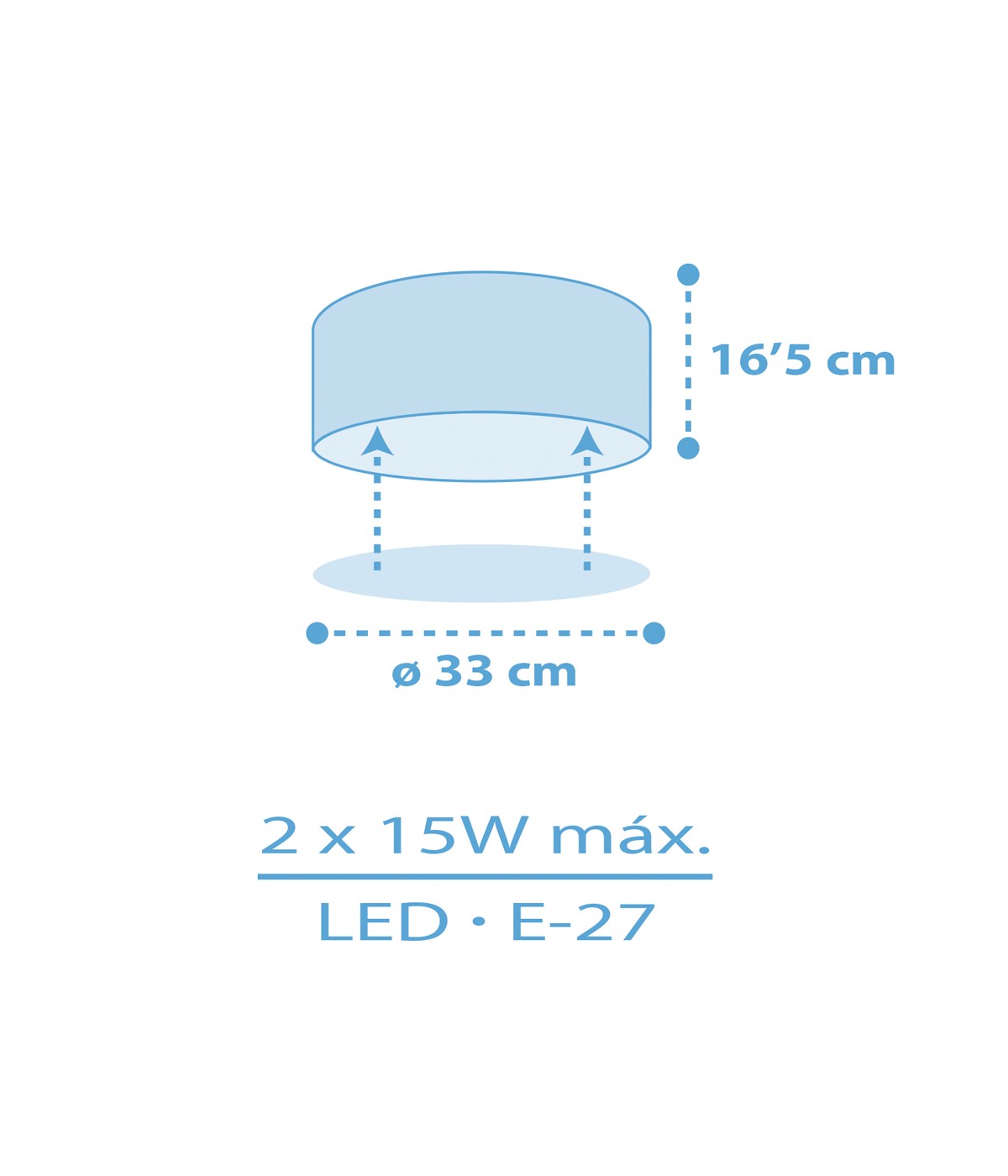 Kinderzimmer Deckenleuchte Star Light – Stern Blau