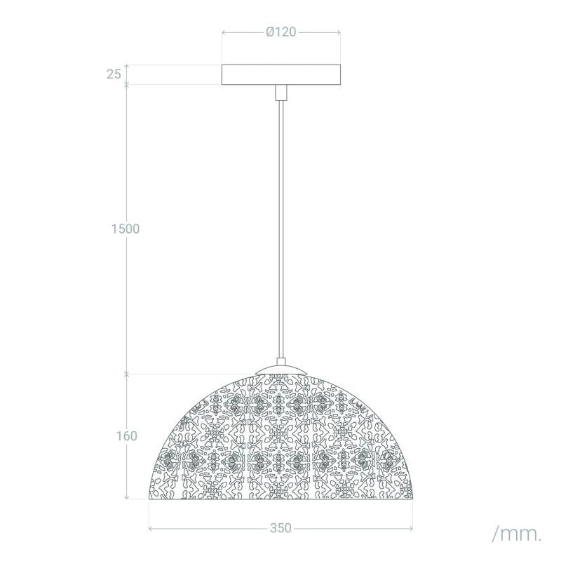 Pendelleuchte Aerba aus Metall | Metallleuchte im Vintage-Design