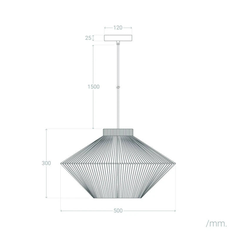 Pendelleuchte Hana aus Baumwollkordel | Natürliche Designleuchte für Wohnräume