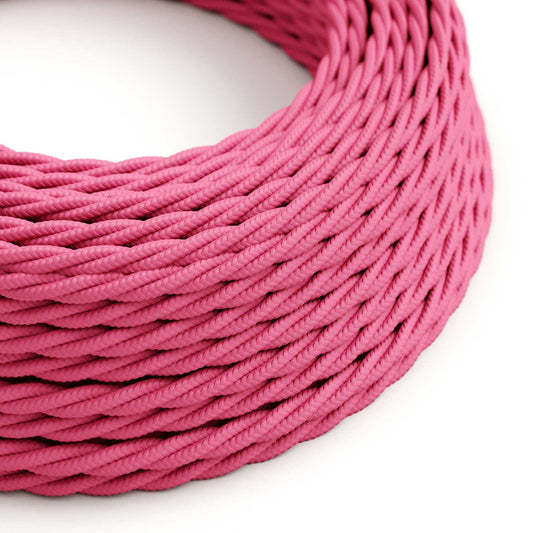 Poliertes Fuchsia Pink Textilkabel