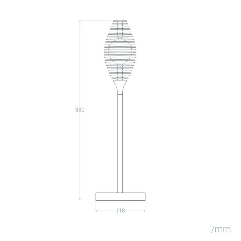 LED-Akku-Tischleuchte DUKUZA | Schwarz | Touchdimmer | IP44