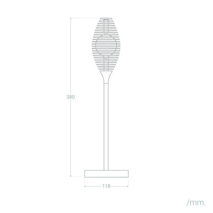 LED-Akku-Tischleuchte DUKUZA | Schwarz | Touchdimmer | IP44