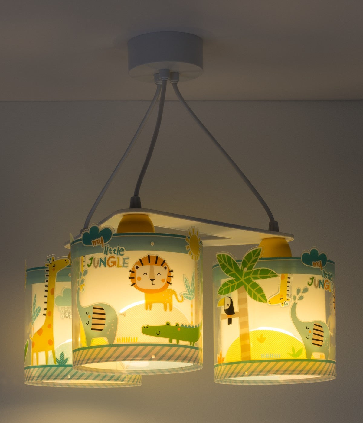 Deckenleuchte My Little Jungle – Dschungeltiere, 3-flammig