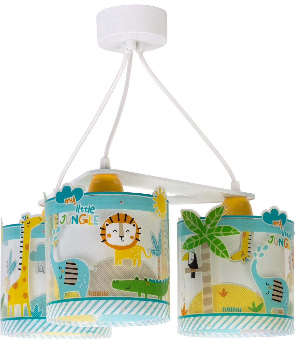 Deckenleuchte My Little Jungle – Dschungeltiere, 3-flammig