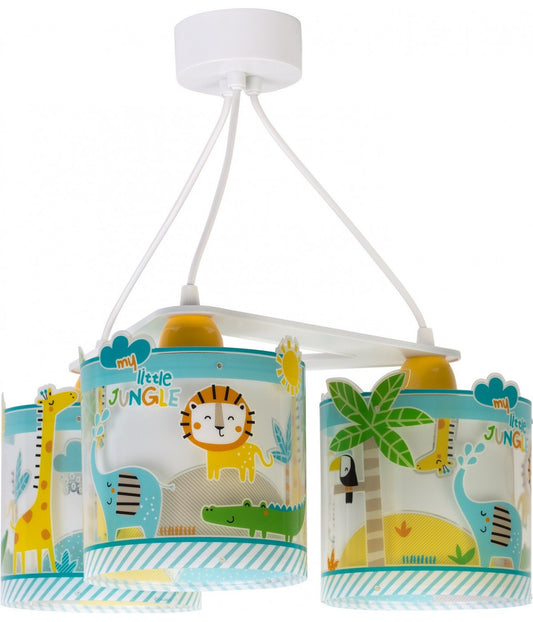Deckenleuchte My Little Jungle – Dschungeltiere, 3-flammig