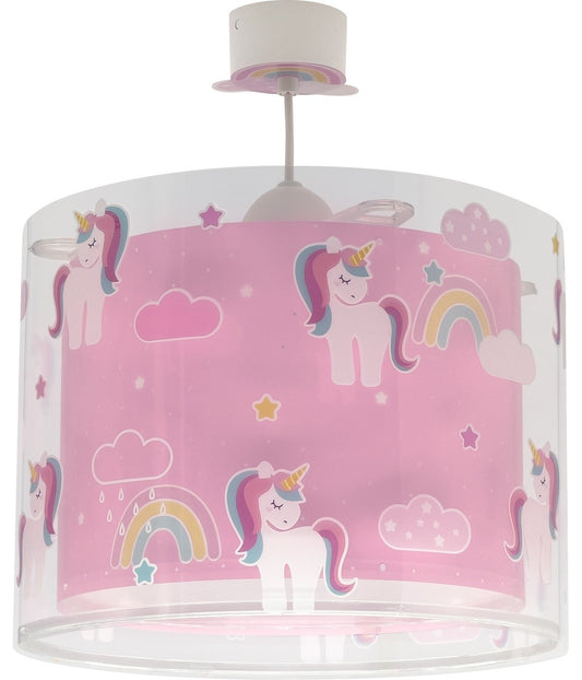 Kinderzimmer Deckenleuchte Unicorns – Magische Einhörner Rosa