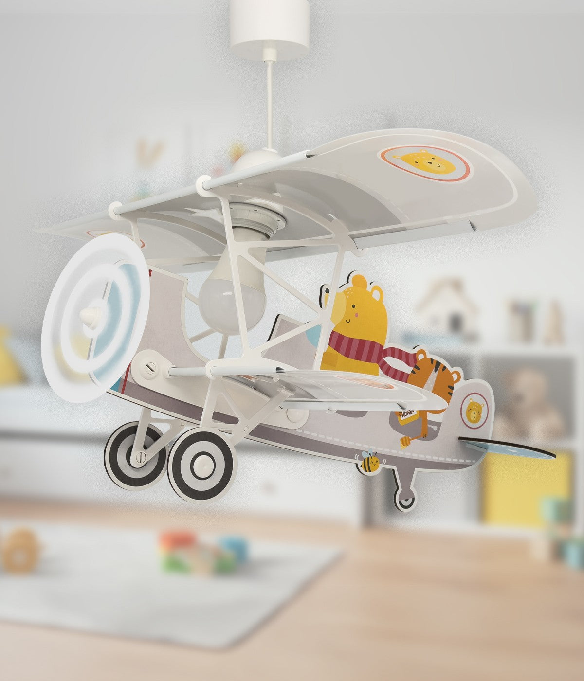 Kinder-Deckenleuchte Little Teddy | Flugzeug