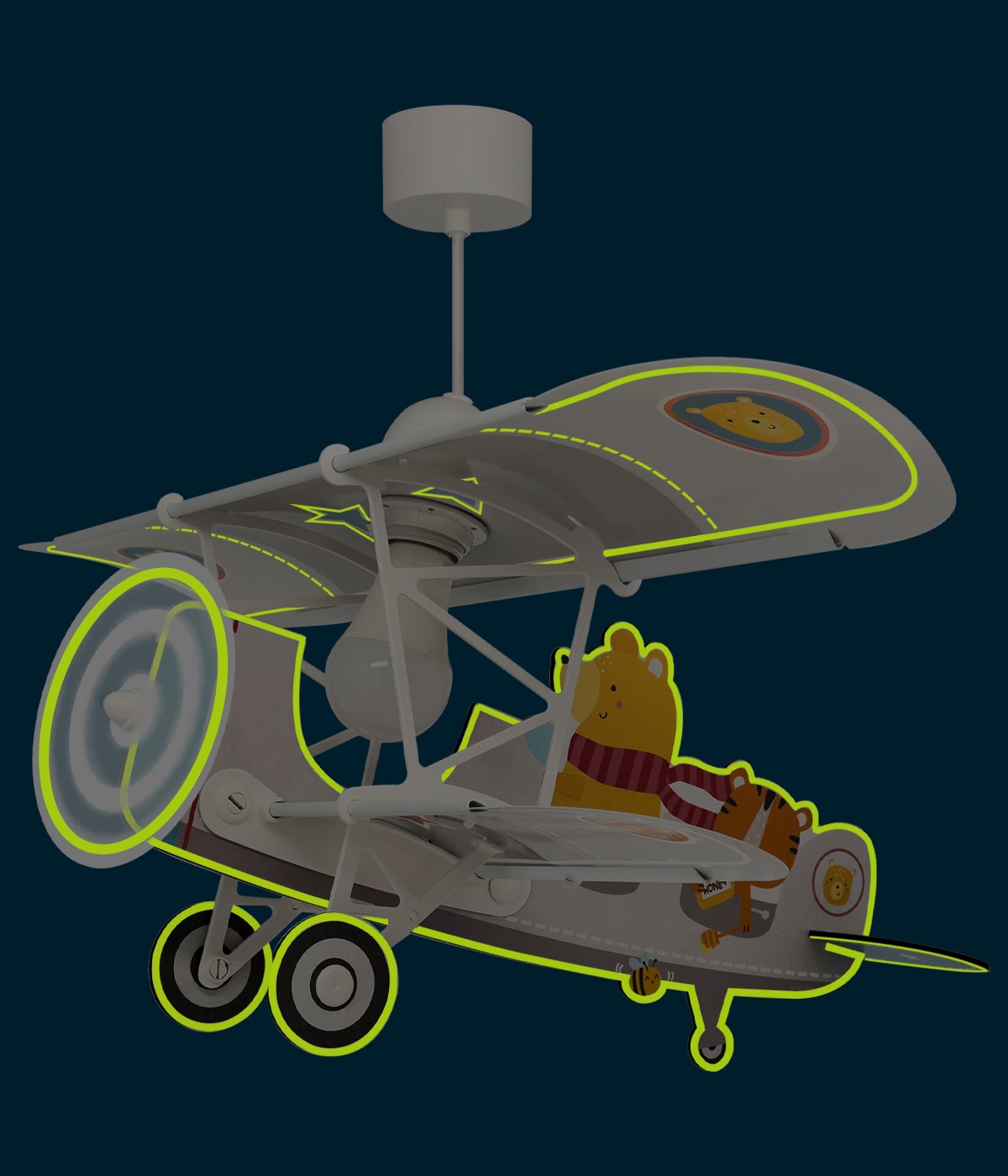 Kinder-Deckenleuchte Little Teddy | Flugzeug