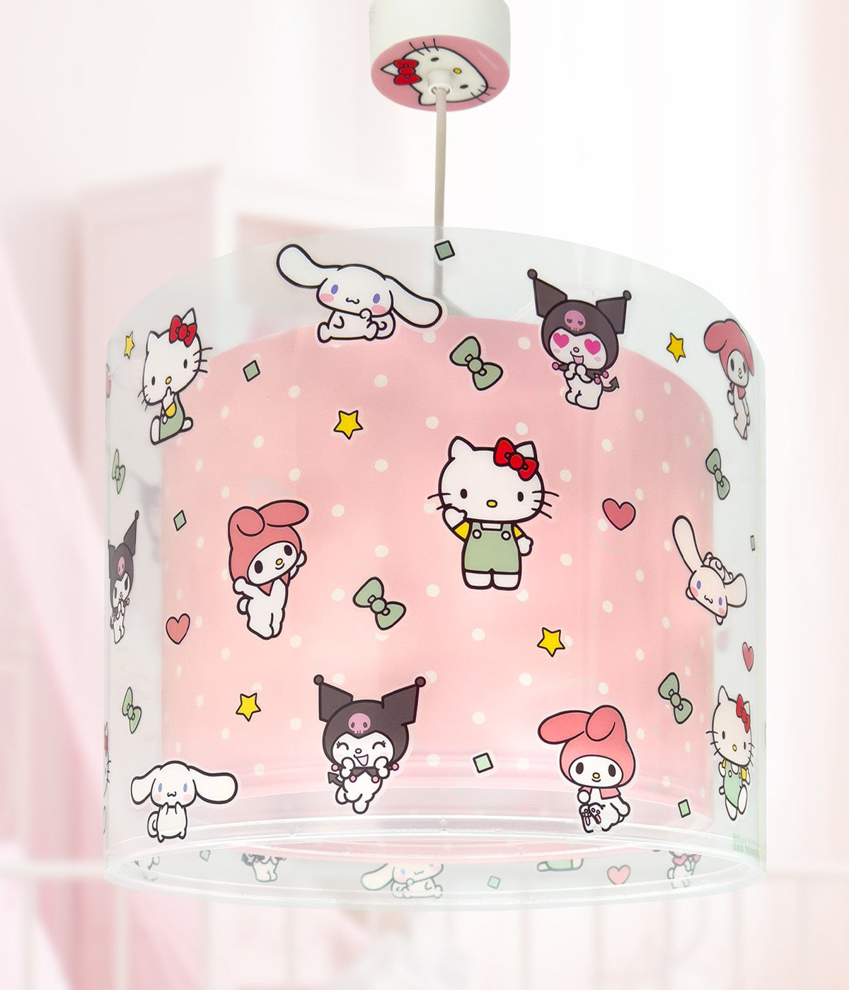 Kinderzimmer Deckenlampe Hello Kitty, Kuromi, My Melody & Cinnamoroll