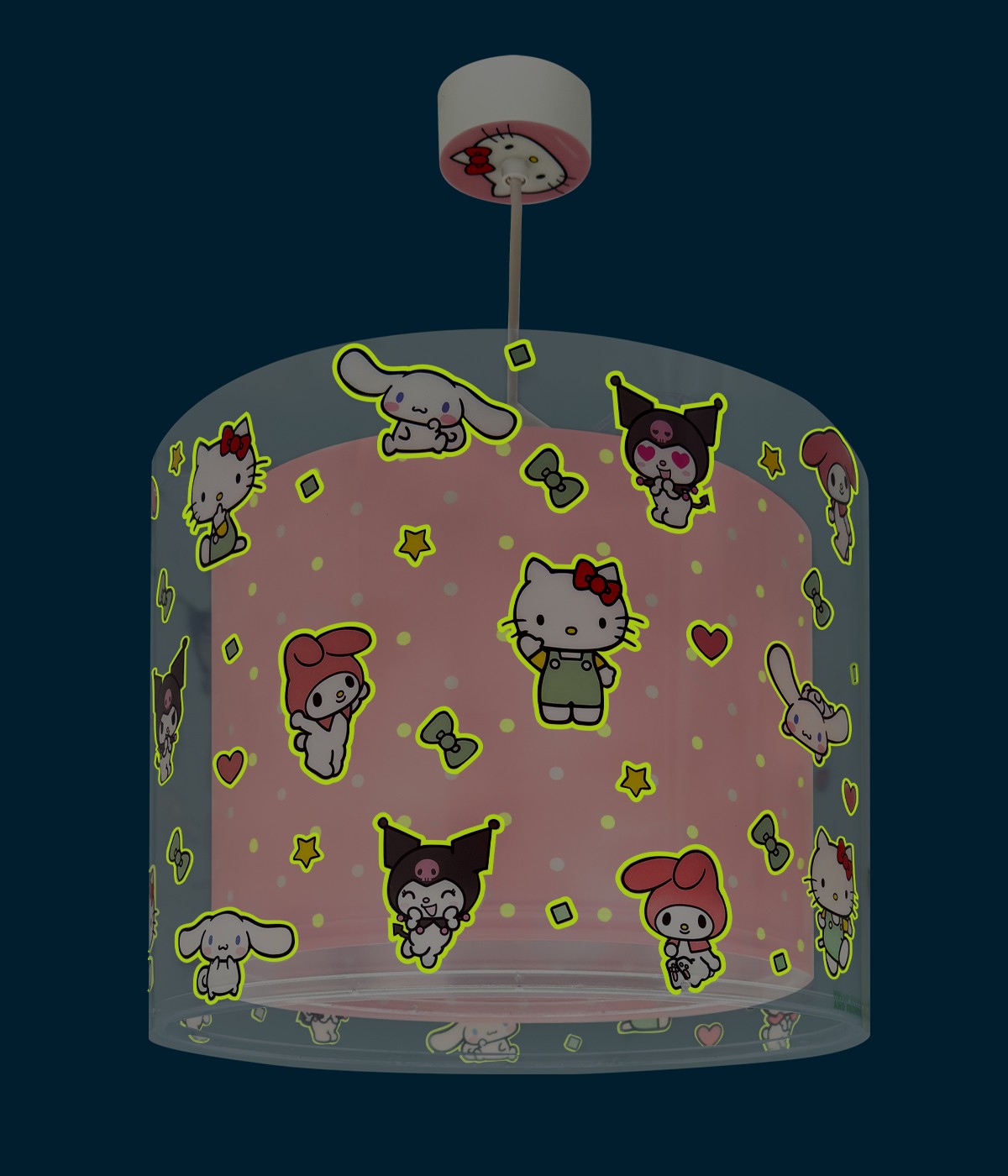 Kinderzimmer Deckenlampe Hello Kitty, Kuromi, My Melody & Cinnamoroll