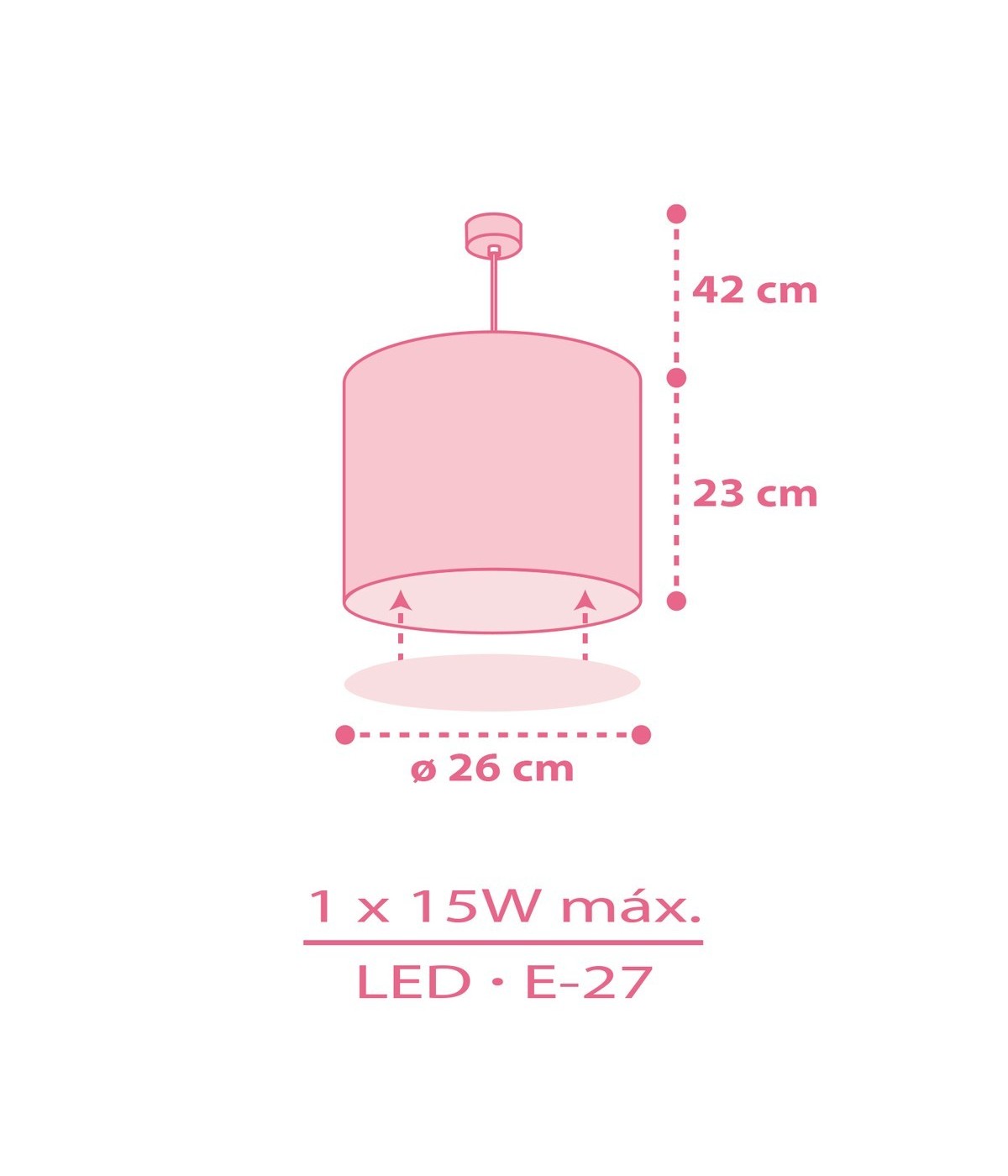Babyzimmer Deckenleuchte Sweet Dreams – Wolken & Herzen Rosa