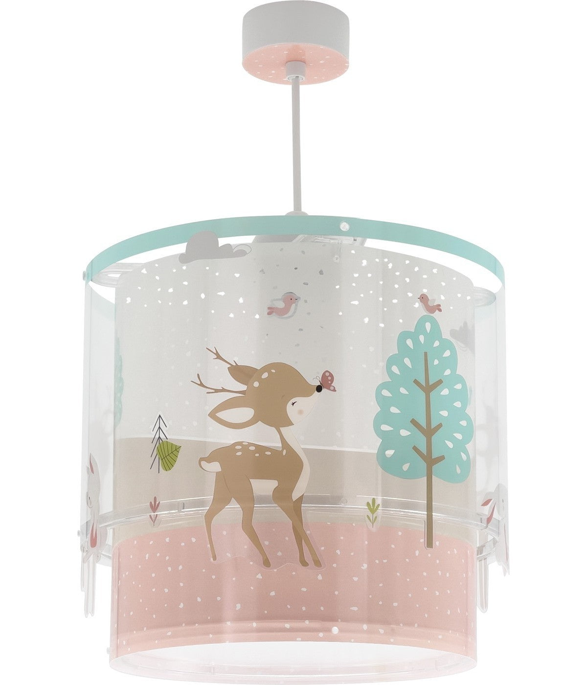 Kinderzimmer Deckenleuchte Waldmärchen – Hirsch & Kaninchen