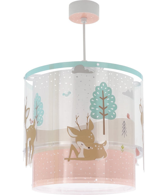 Kinderzimmer Deckenleuchte Waldmärchen – Hirsch & Kaninchen