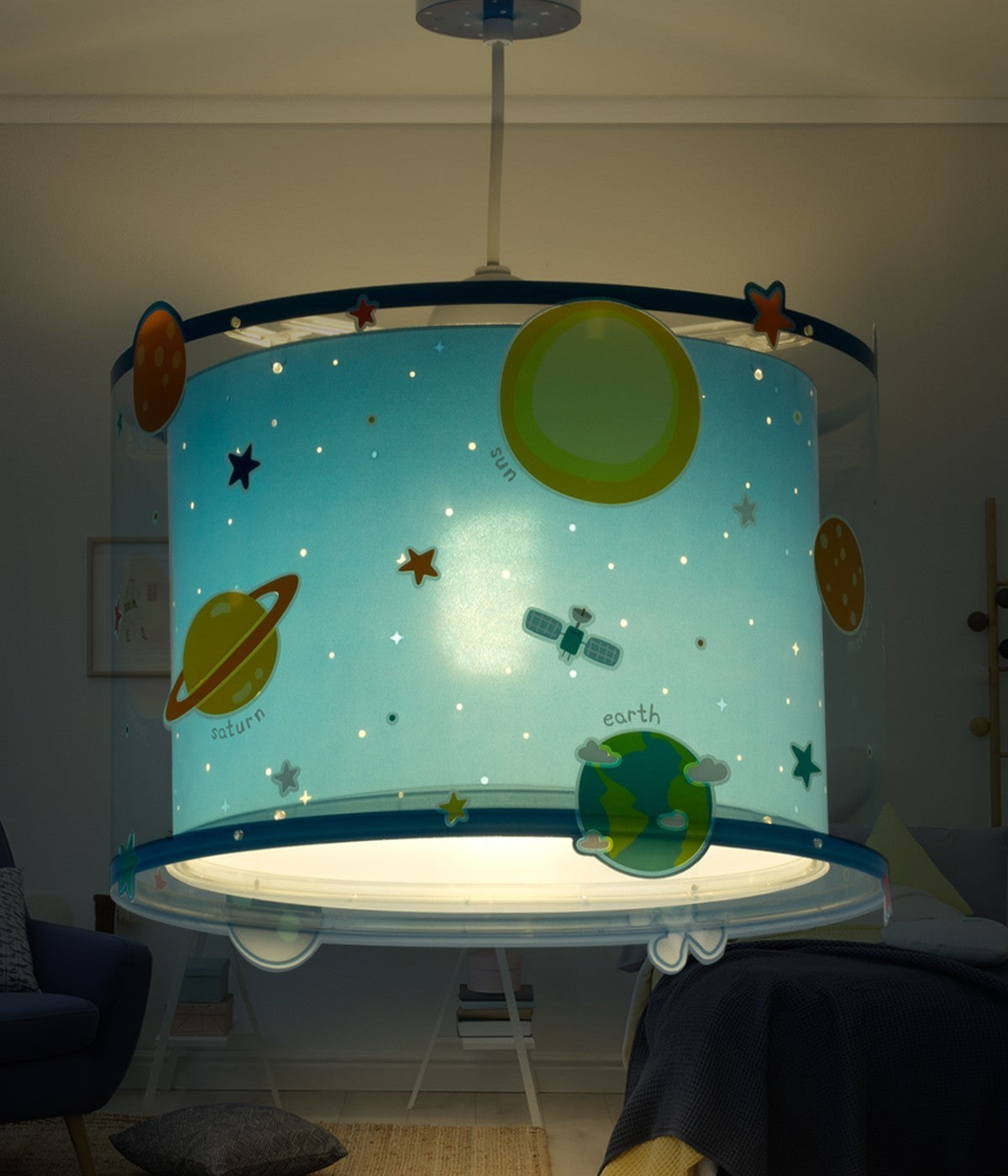Kinderzimmer Deckenleuchte  Sonnensystem