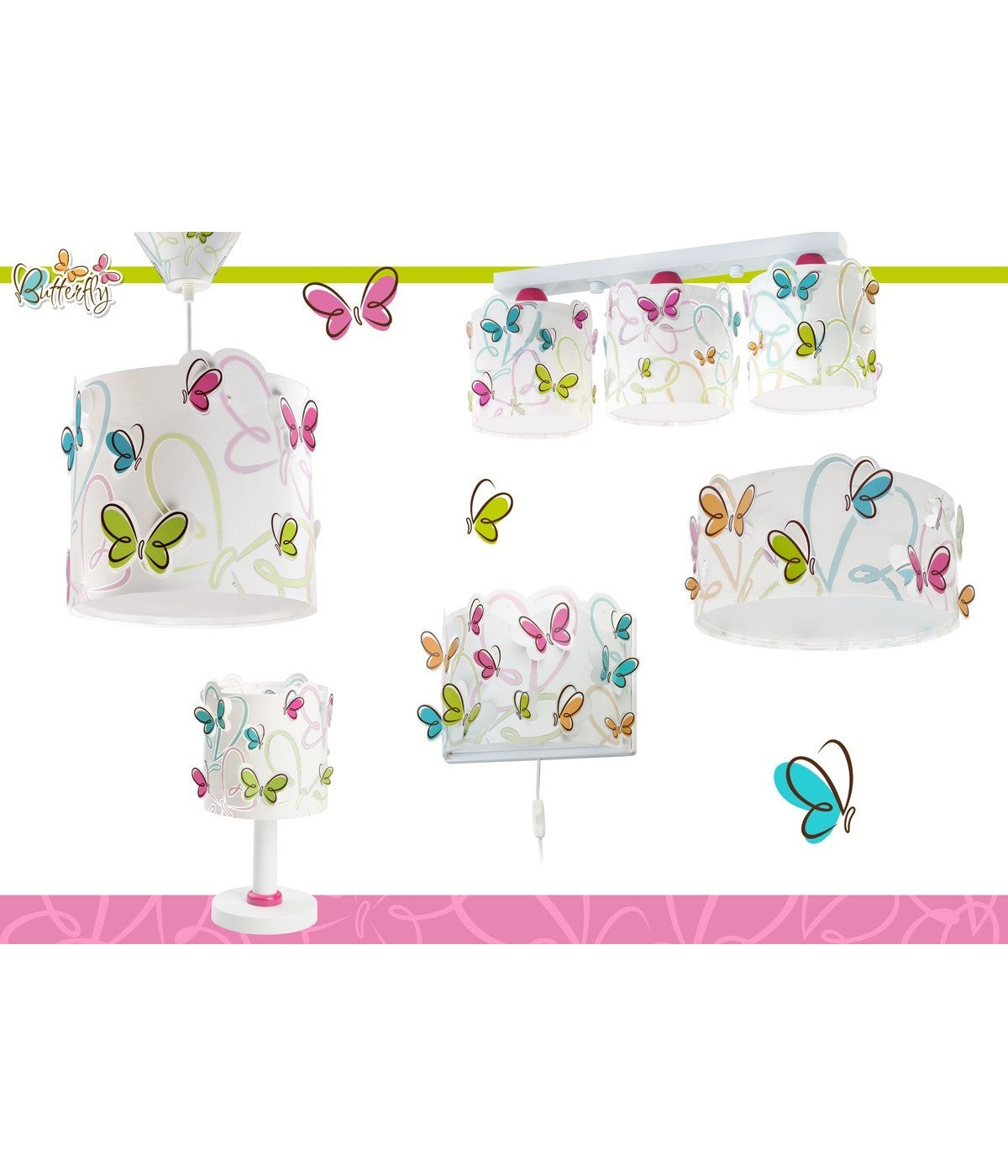 Kinderzimmer Deckenleuchte Butterfly – Schmetterlinge