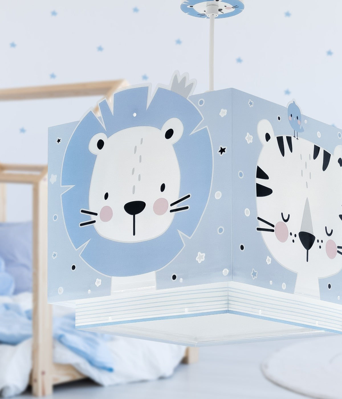 Kinderzimmer Deckenleuchte Baby Jungle Blau