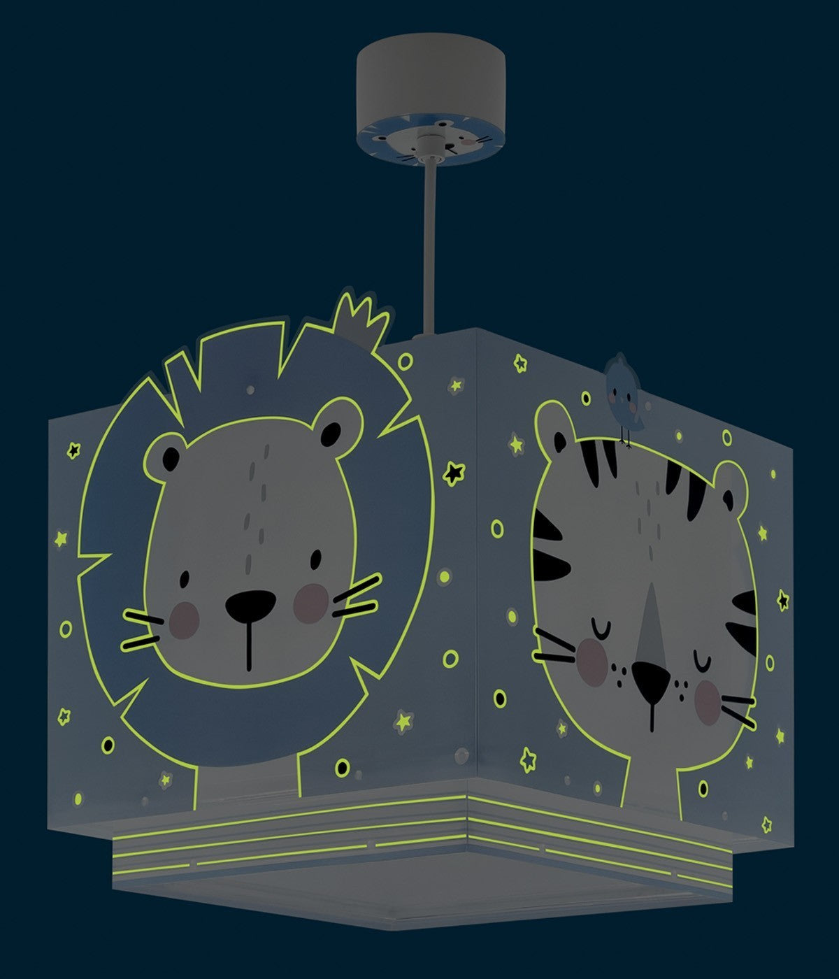 Kinderzimmer Deckenleuchte Baby Jungle Blau
