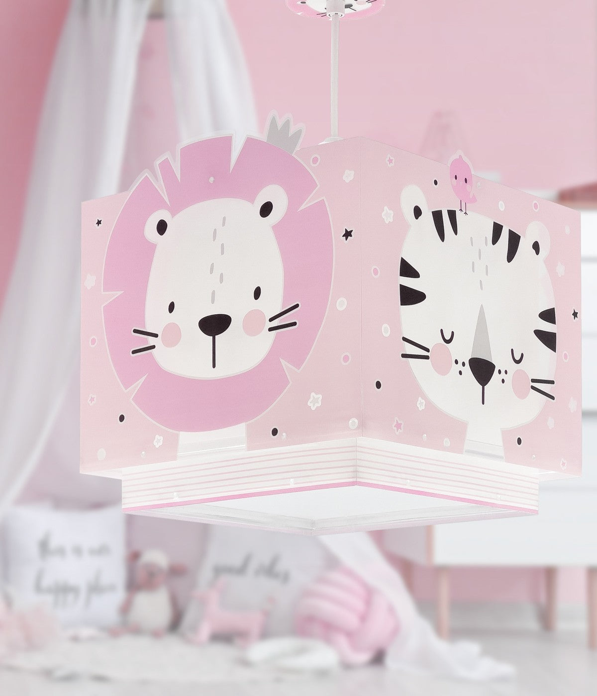 Deckenleuchte Baby Jungle | Waldtiere Rosa
