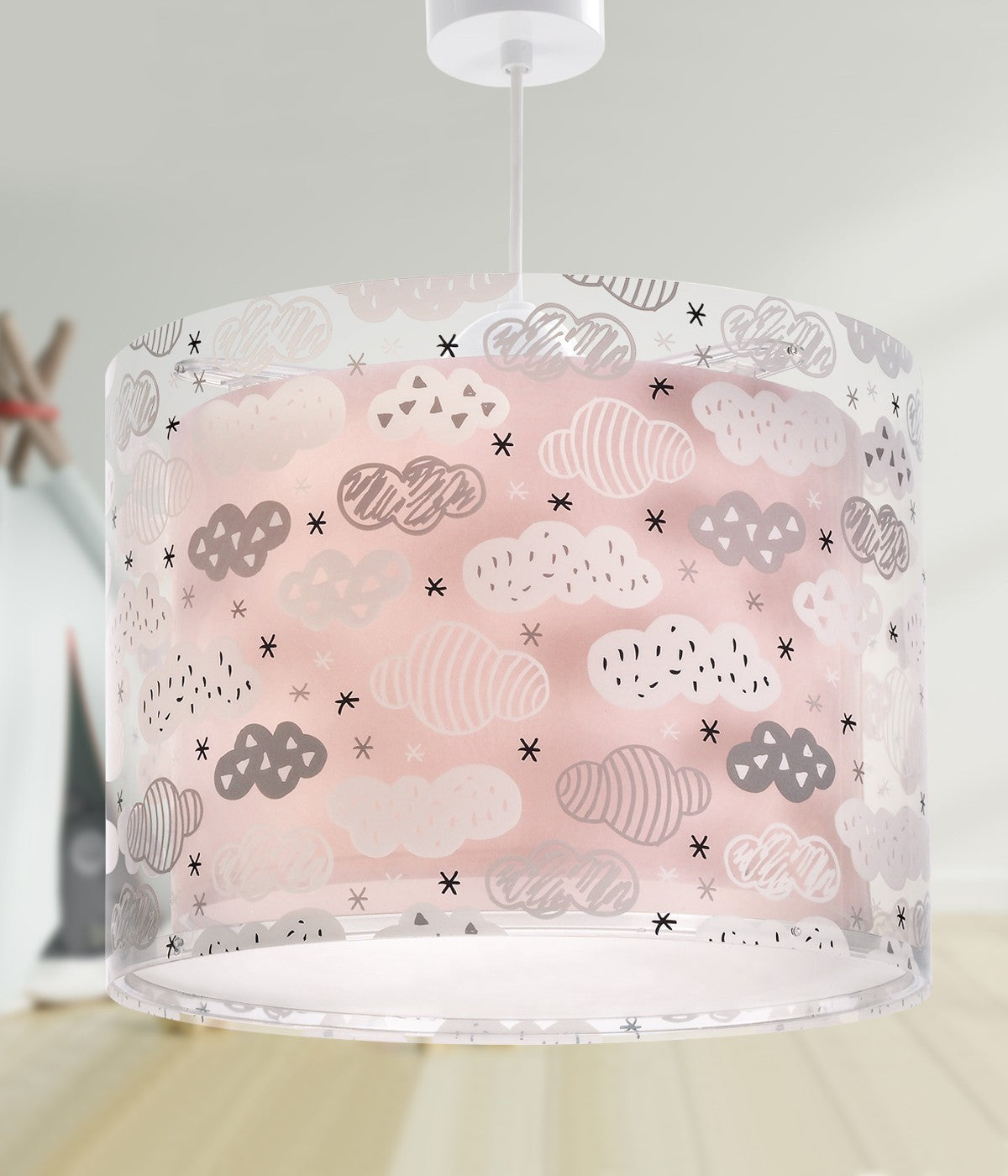 Babyzimmer Deckenleuchte Wolke Rosa