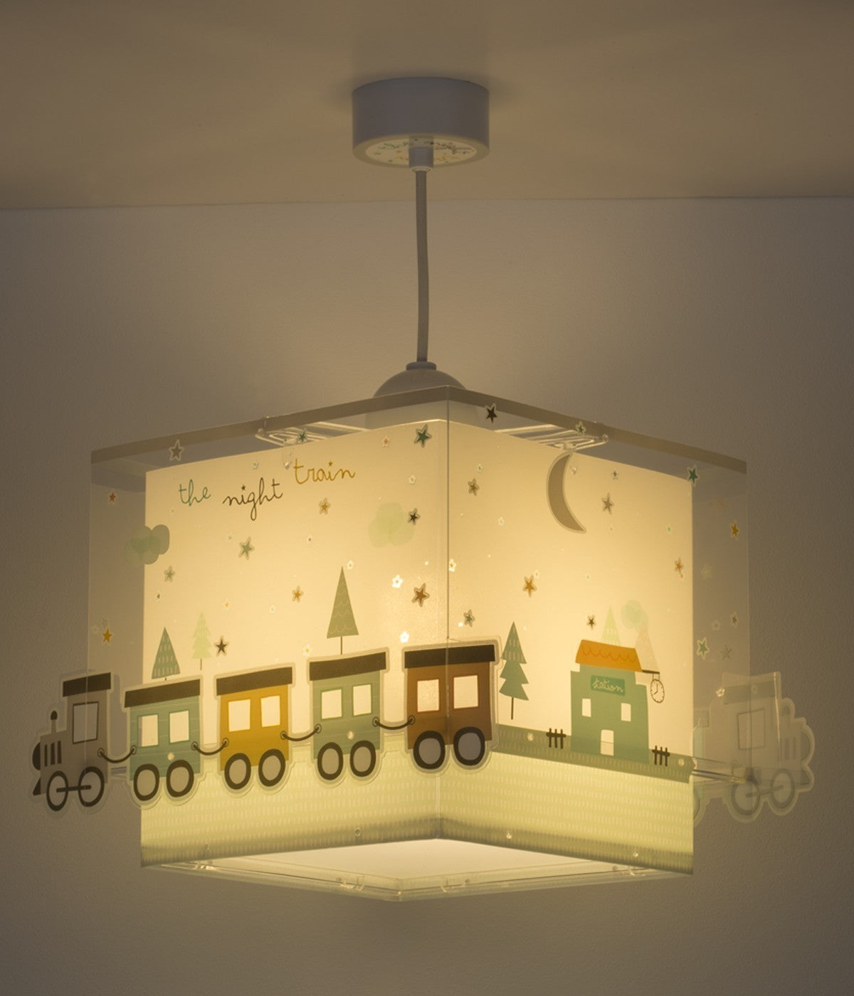 Kinderzimmer Deckenleuchte The Night Train – Bunter Zug