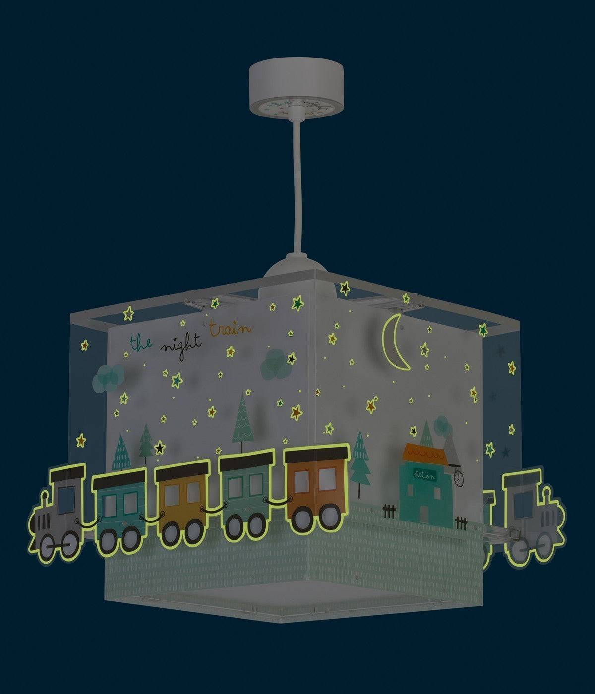 Kinderzimmer Deckenleuchte The Night Train – Bunter Zug