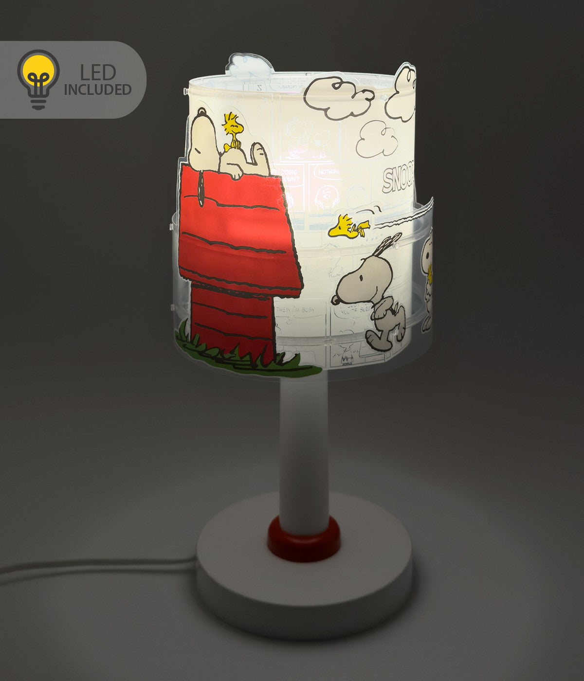 Kinder-Nachttischleuchte Snoopy