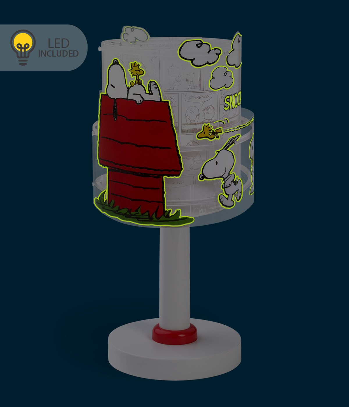 Kinder-Nachttischleuchte Snoopy